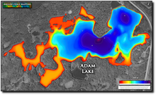 Load image into Gallery viewer, Adam Lake print map
