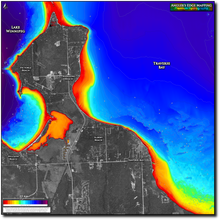 Load image into Gallery viewer, Lake Winnipeg - Albert & Wanasing beaches print map