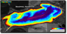 Load image into Gallery viewer, Bradwell Reservoir print map