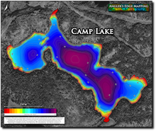 Load image into Gallery viewer, Camp Lake print map