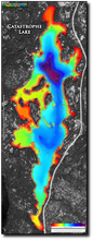 Load image into Gallery viewer, Catastrophe Lake print map