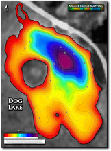 Load image into Gallery viewer, Dog Lake print map
