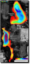 Load image into Gallery viewer, Emerald & Constance lakes print map
