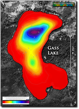 Load image into Gallery viewer, Gass Lake print map