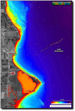 Load image into Gallery viewer, Lake Winnipeg - Gimli print map