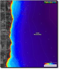 Load image into Gallery viewer, Lake Winnipeg - Glen Bay & Camp Morton print map