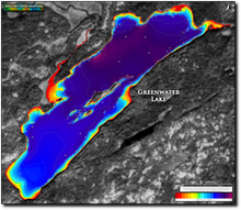 Load image into Gallery viewer, Greenwater Lake print map