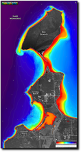 Load image into Gallery viewer, Lake Winnipeg - Hillside & Victoria beaches print map