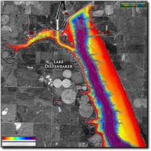 Load image into Gallery viewer, Lake Diefenbaker - Coteau Bay print map