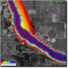 Load image into Gallery viewer, Lake Diefenbaker - Coteau & Sunset Beaches print map