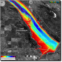 Load image into Gallery viewer, Lake Diefenbaker - Douglas arm print map