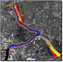 Load image into Gallery viewer, Lake Diefenbaker - east print map