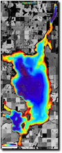 Load image into Gallery viewer, Lake Lenore (small size) print map