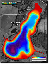 Load image into Gallery viewer, Langan Lake print map