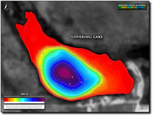 Load image into Gallery viewer, Lovering Lake print map