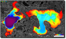 Load image into Gallery viewer, Marean & Greenwater lakes print map