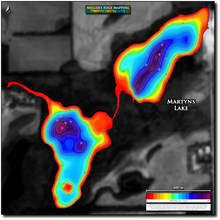 Load image into Gallery viewer, Martyns Lake print map