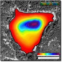 Load image into Gallery viewer, Nick Lake print map