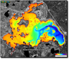 Load image into Gallery viewer, North Steeprock Lake print map