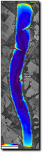 Load image into Gallery viewer, Pelican Lake (small size) print map
