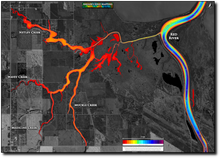 Load image into Gallery viewer, Red River - Netley, Wavey, Medicine & Muckle creeks print map