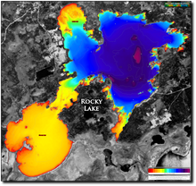 Load image into Gallery viewer, Rocky Lake print map