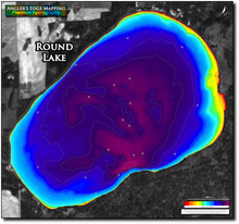 Load image into Gallery viewer, Round Lake print map
