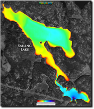 Load image into Gallery viewer, Sailing Lake print map