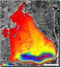 Load image into Gallery viewer, Sandy Lake print map