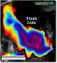 Load image into Gallery viewer, Stake Lake print map