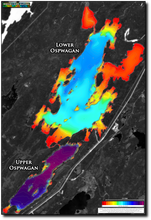 Load image into Gallery viewer, Upper & Lower Ospwagan Lakes print map