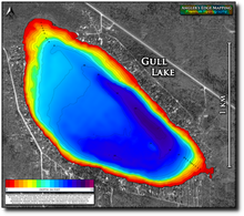 Load image into Gallery viewer, Gull Lake print map