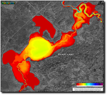 Load image into Gallery viewer, Heart Lake print map