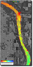 Load image into Gallery viewer, Lake of the Prairies - North print map
