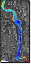 Load image into Gallery viewer, Lake of the Prairies - South/Central print map