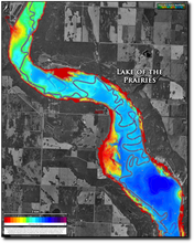 Load image into Gallery viewer, Lake of the Prairies - Central print map