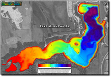 Load image into Gallery viewer, Lake Minnewasta print map