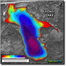 Load image into Gallery viewer, Lyons Lake print map