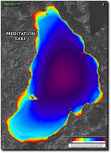 Load image into Gallery viewer, Meditation Lake print map