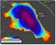 Load image into Gallery viewer, Mid Lake print map