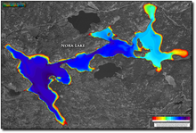 Load image into Gallery viewer, Nora Lake print map