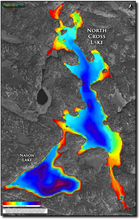 Load image into Gallery viewer, North Cross Lake print map