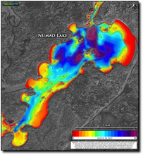 Load image into Gallery viewer, Numao Lake print map