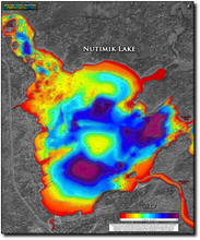 Load image into Gallery viewer, Nutimik Lake print map