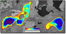 Load image into Gallery viewer, Patterson & Tokaryk Lakes print map