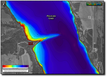 Load image into Gallery viewer, Pelican Lake - Balmy Beach print map