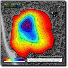 Load image into Gallery viewer, Perch Lake print map