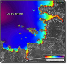 Load image into Gallery viewer, Lac du Bonnet - Poplar Bay print map