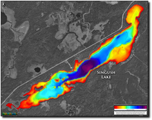 Load image into Gallery viewer, Singush Lake print map