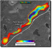 Load image into Gallery viewer, Two Mile Lake print map